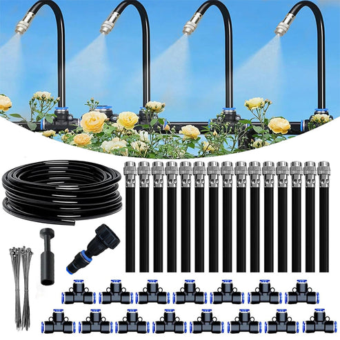 Drip Irrigation Kit with 360° Flexible Hose – Efficient Watering for Your Garden, Saves Water and Promotes Healthy Growth