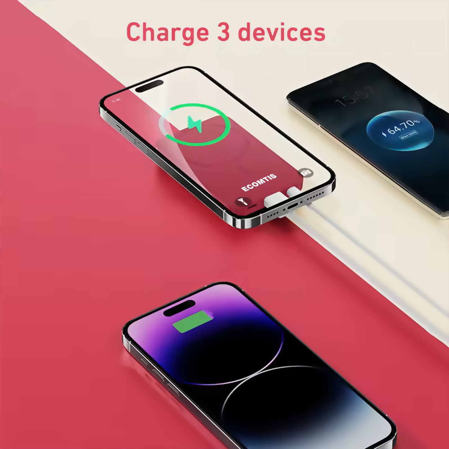 Magnetic Wireless Power Bank 20000mAh 22.5W Fast Charging for iPhone 12 13 14 15 16 Pro Max Xiaomi