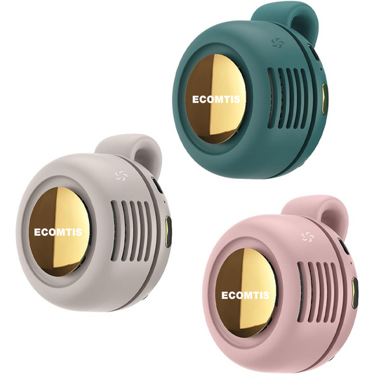 Portable Mini Bladeless Fan Silent 3 Speed Rechargeable Neck and Waist Cooling Fan