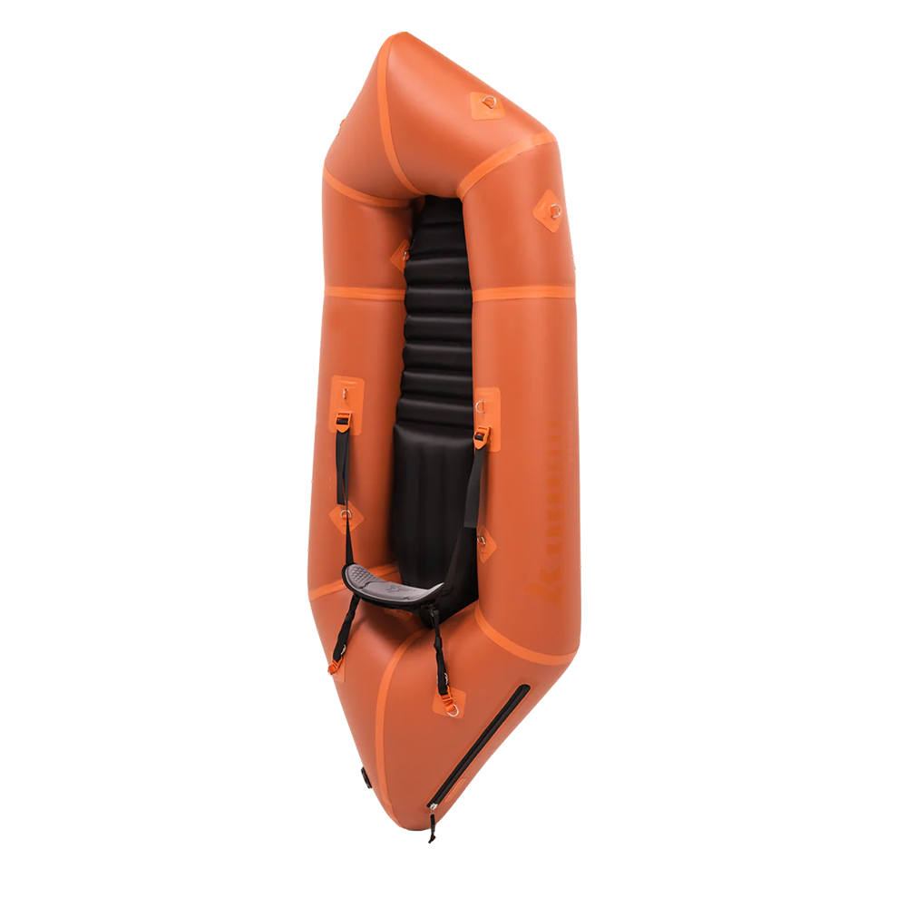 Self-Bailing Ultralight Packraft for River Adventures