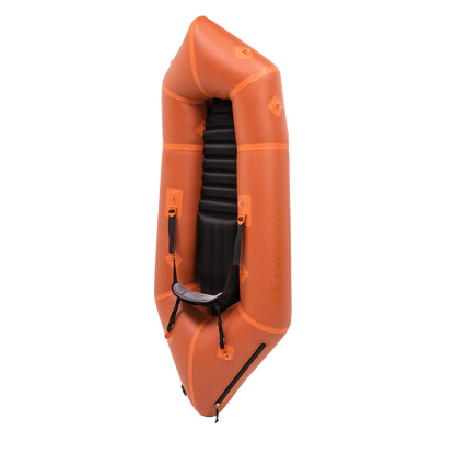 Self-Bailing Ultralight Packraft for River Adventures