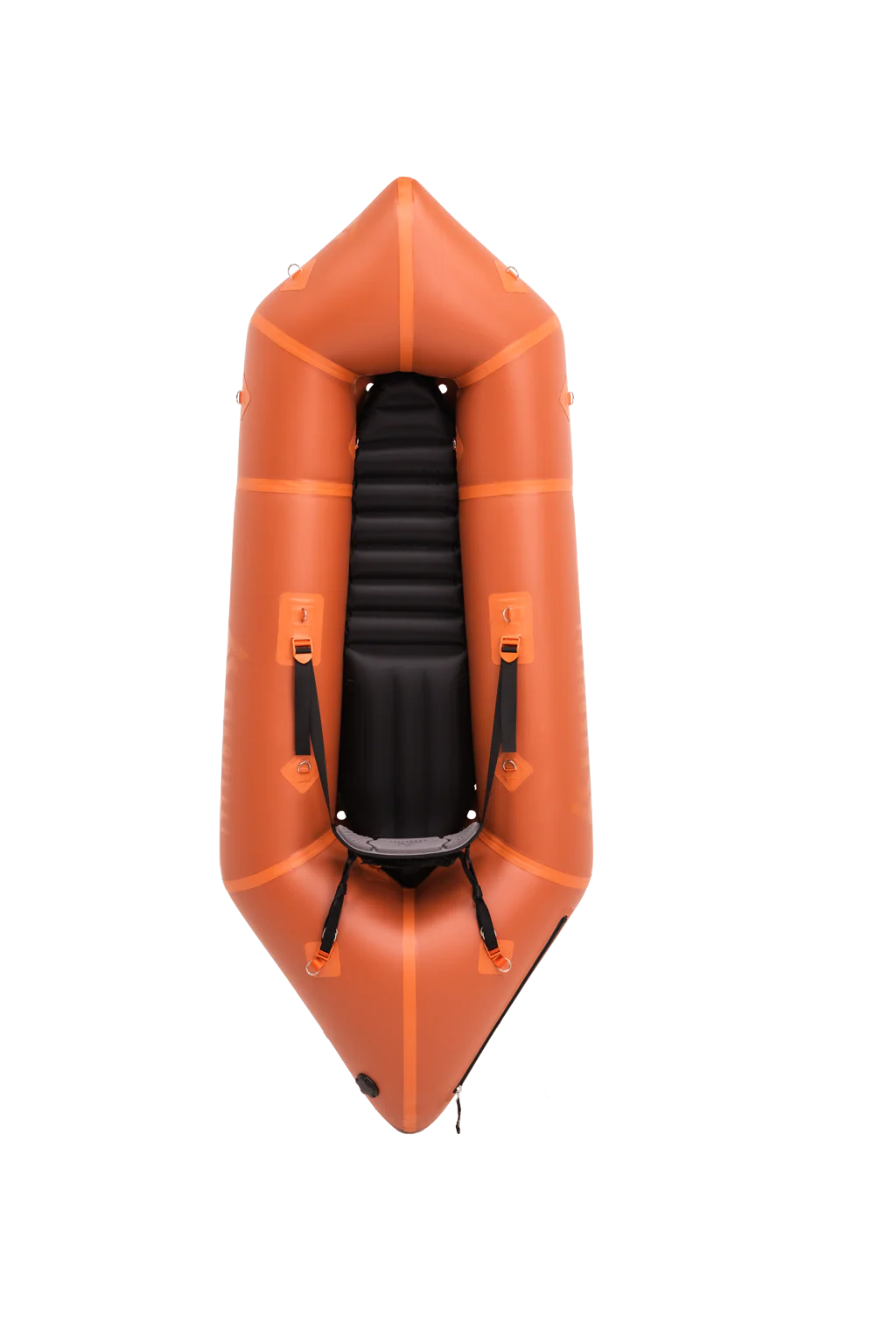 Self-Bailing Ultralight Packraft for River Adventures