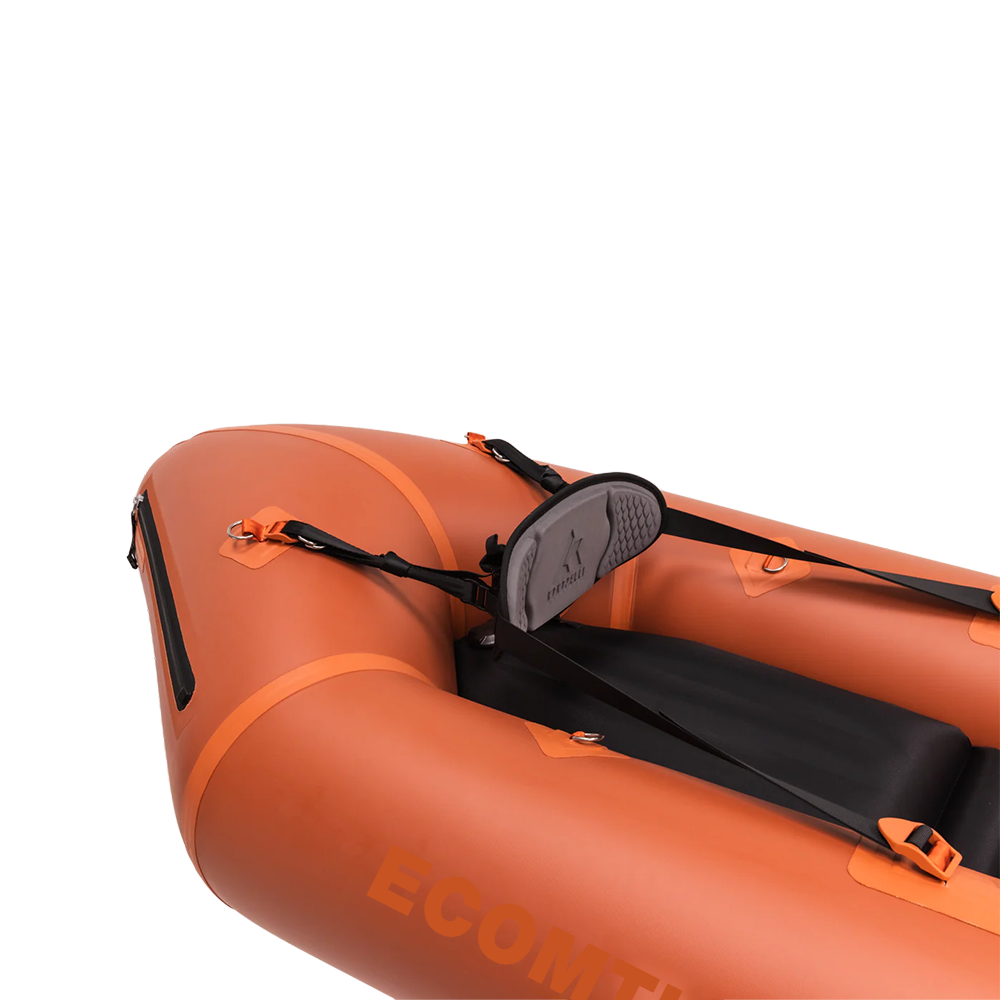 Self-Bailing Ultralight Packraft for River Adventures