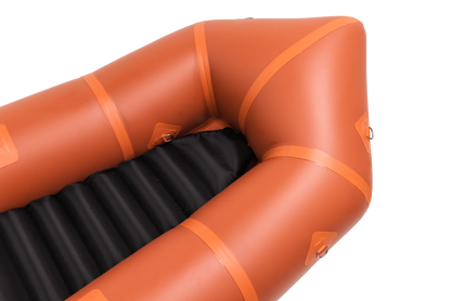 Self-Bailing Ultralight Packraft for River Adventures