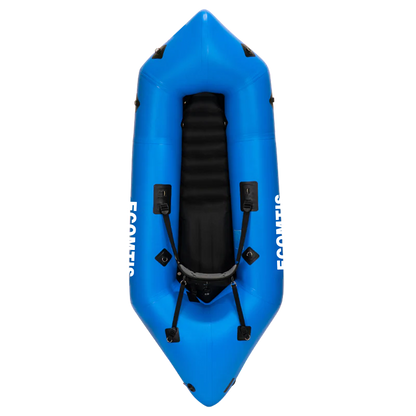 Self-Bailing Ultralight Packraft for River Adventures